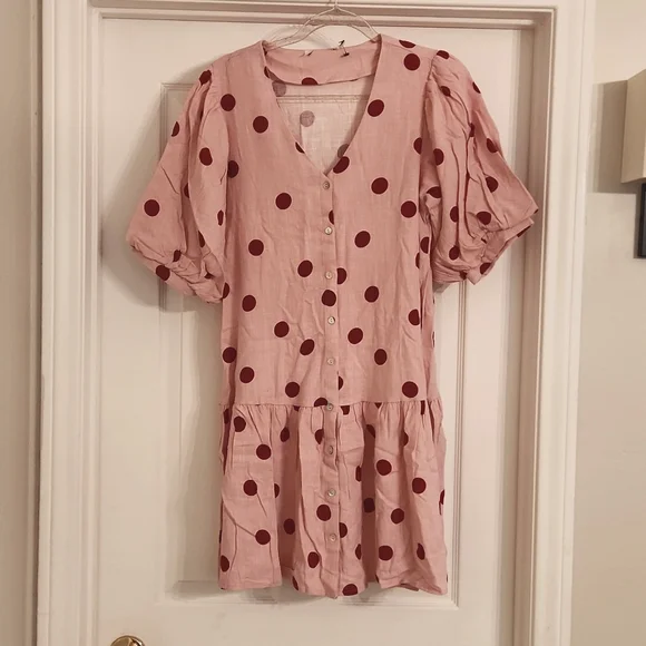 Petal and Pup Regina smock style dress Womens Size 2 - Picture 2 of 9